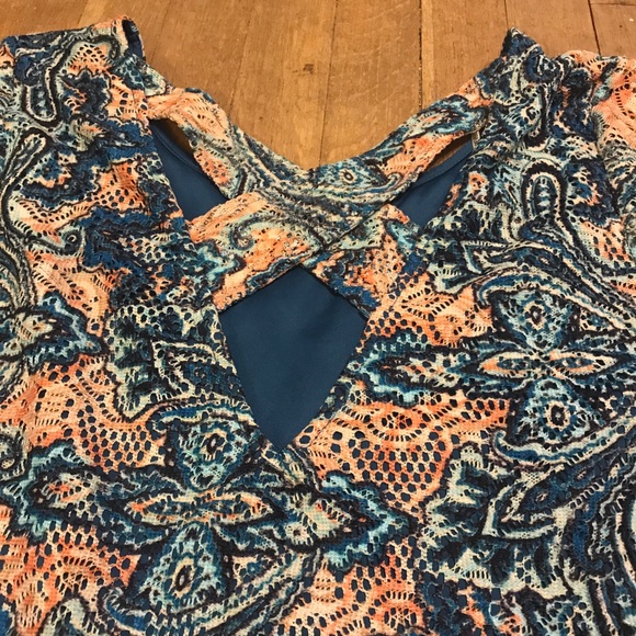 5/$25 Forever 21 + Floral Lace Circle Dress - Picture 6 of 8